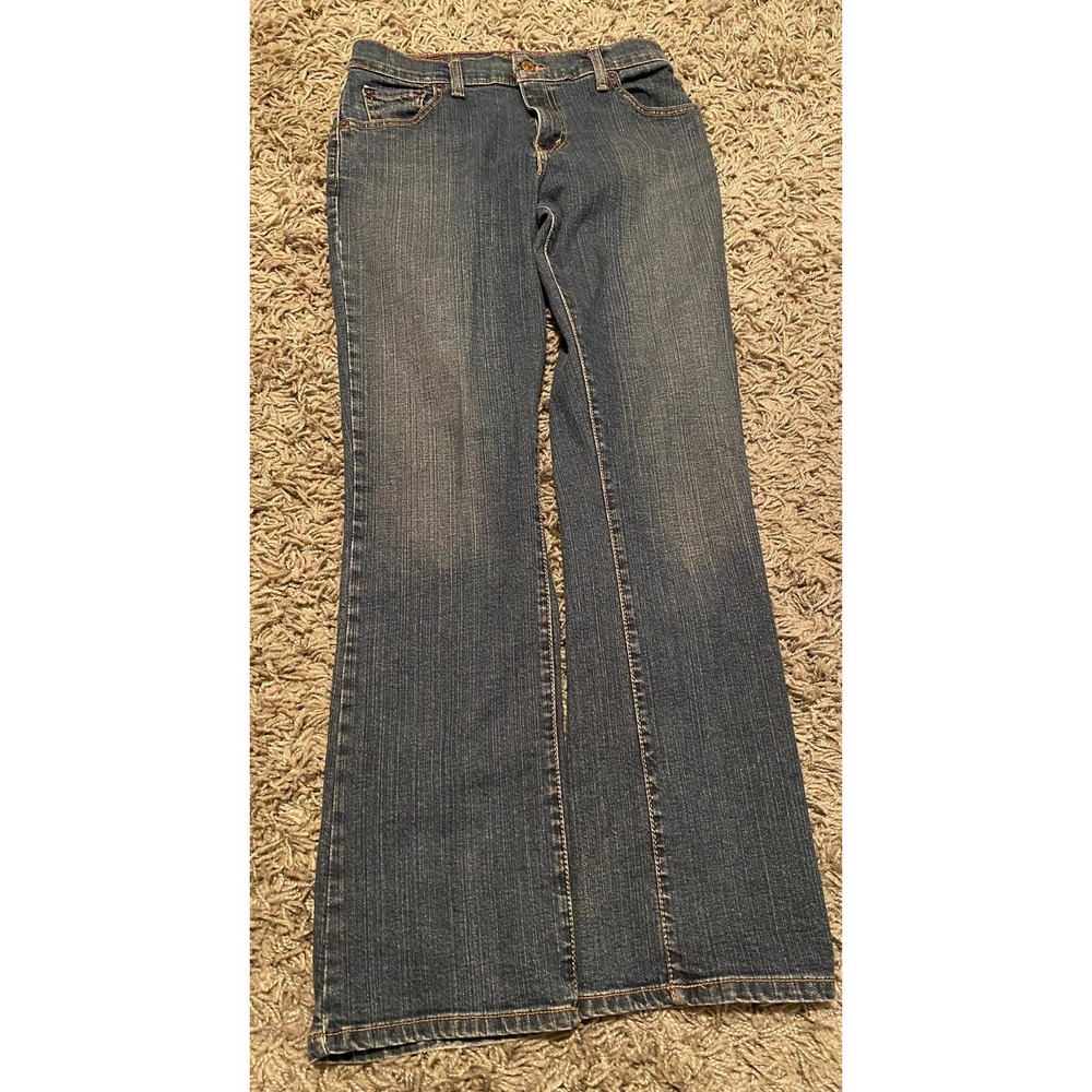 Levis 550 Relaxed Boot Cut Jeans Womens 6 M Blue Denim Stretch Medium Wash